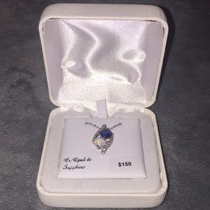 Opal and Sapphire necklace.